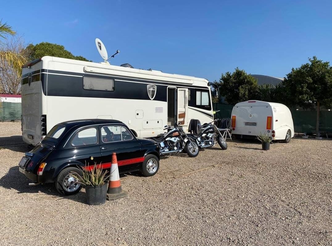 Motorhome on pitch